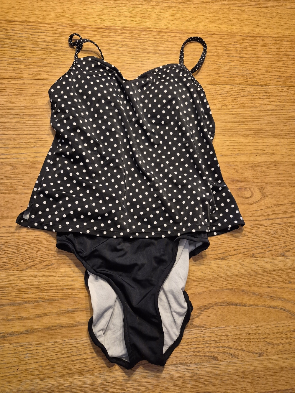 Black Polka Dot Women's Swimsuit